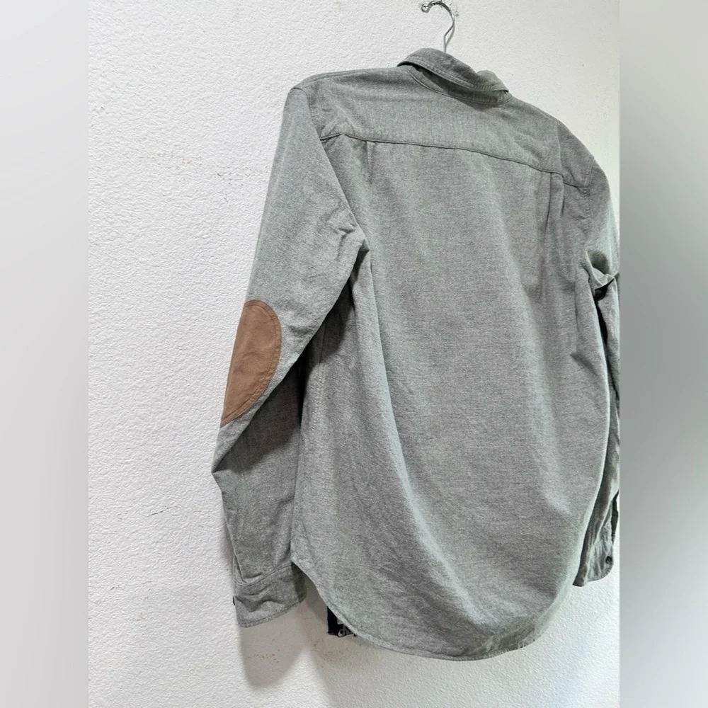 j crew shacked/ Gray Button-Down Shirt